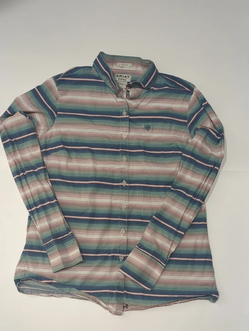 Ariat Real Fitted Women's Striped Western Button Down Shirt